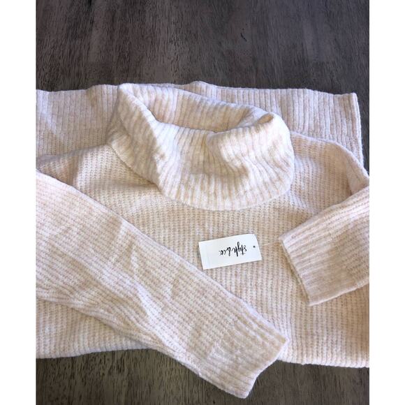Style & Co Cowl Neck Tunic Sweater In Pebble - L - Picture 1 of 3